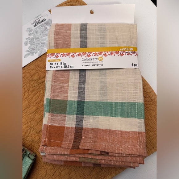 🍁 NEW Cotton placemats and napkins set for thanksgiving - Picture 9 of 15